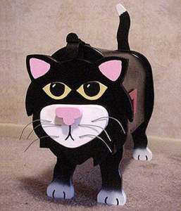 BLACK CAT MAILBOX CATS MAILBOXES KITTEN KITTENS MAIL  