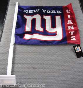 NFL NWT CAR WINDOW FLAG   NEW YORK GIANTS 023245989756  