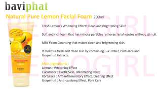 Baviphat Natural Pure Lemon Facial Foam 200ml BELLOGIRL  