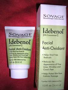 Sovage IDEBENOL 2% Facial Anti Oxidant 1.3 oz NIB  