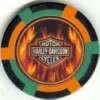 pc HARLEY DAVIDSON MOTORCYCLE FLAMES poker chip sample set #187 