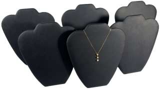 Black Leather Pendant Necklace Jewelry Display 9  