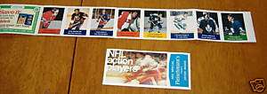 loblaws nhl action players 1974  75 booklet  