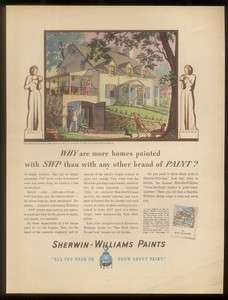 1937 Rockwell Kent & TM Cleland art Sherwin Williams ad  
