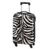 Koffer Trolley Reisekoffer Hartschale im Wild Zebra Design s/w 60 cm 