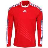 .de: Adidas Fußball Trikot FFF A JSY PL Gr.M rot weiß (646290 