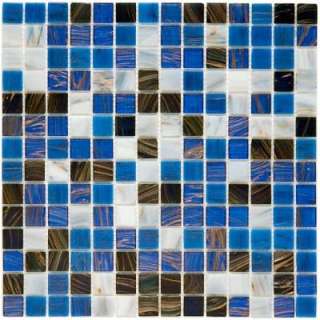  Tile Coppa 12 in. x 12 in. Marina Glass Mesh Mounted Mosaic Tile 
