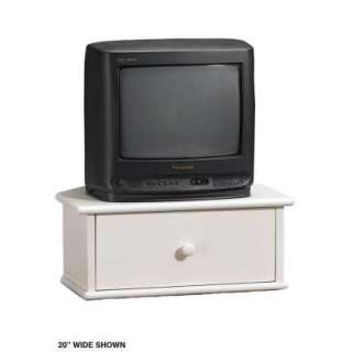   CollectionDrayton White 20 in. W Audio and Video TV Swivel with Drawer