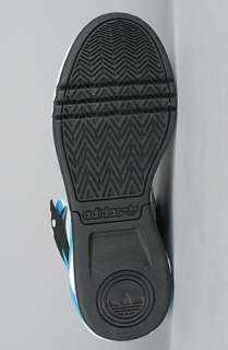 adidas The Roundhouse Mid Sneaker in Black Turquoise White  Karmaloop 