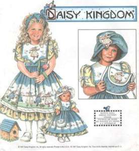 7997 Daisy Kingdom Dress Hat 4Girl & 18” Doll Pattern  