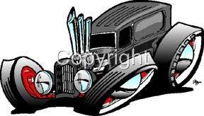  Cars on Four Decades Of Hot Rod Cars Wallpaper Border Black Edge Ll50142b
