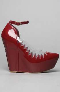 Jeffrey Campbell The Audrey II Shoe in Dark Red Patent : Karmaloop 