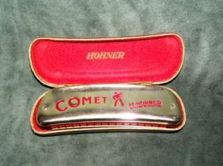 Hohner Comet Harmonica Made in Germany + Case  