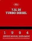 1994 FORD TRUCK 7.3 TURBO DIESEL Engine Shop Service Repair Manual 