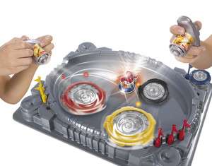 Spin Fighter Battle Arena mit Licht Sound wie Beyblade  