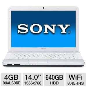Sony VAIO VPCEG25FX/W Laptop Computer   Intel Core i5 2430M 2.40GHz 