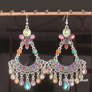 Party Jewelry diamond tassel earrings fan Corsair Qak  
