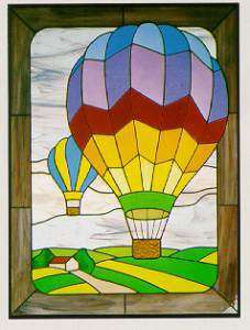 Stain Glass Supplies HOT AIR BALLOONS Full Size Pattern  