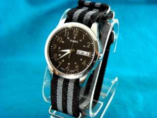 VINTAGE LOOK MENS 24 HR DIAL WATCH WITH MILITARY STRAP  