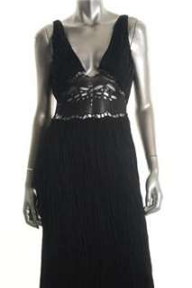 Catherine Malandrino Cut Out Black Casual Dress Silk Embellished 4 