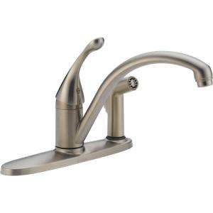   Sprayer Kitchen Faucet in Stainless Steel 340 SS DST at The Home Depot