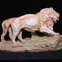 Austrian Amphora Lion & Lioness Figure c1910  