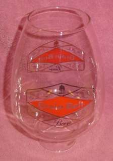 Collectible Grain Belt Beer Clear Glass Chimney Souvenier  