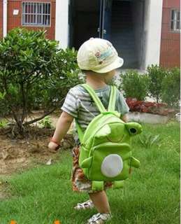 Linda Green Frog Baby Kindergarten School Bag Backpack  