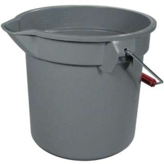 Rubbermaid Commercial Products 14 Qt. Brute Gray Round Bucket FG261400 