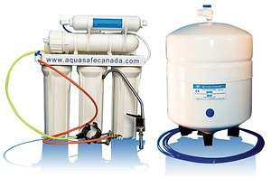 REVERSE OSMOSIS WATER FILTER *5 STAGES* AQUASAFE 100GPD  
