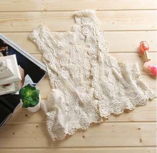 Romantic Crochet&Lace Vest/Shrug #15  