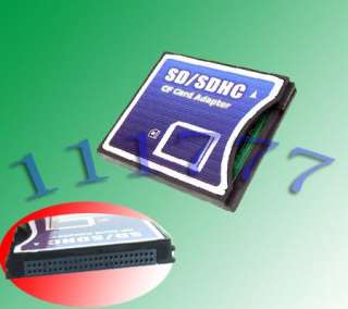 SDHC SD MMC to Compact Flash CF Card Reader Adapter gu  