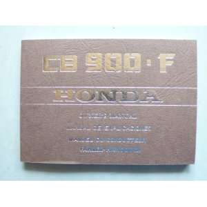 Honda CB 900 F Fahrer   Handbuch mit Schaltplan: .de: keine 