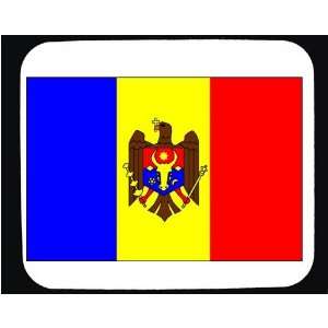 Mauspad mit der Grafik moldavien, Flagge, Karte  Computer 