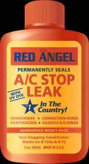 Red Angel AC Stop Leak Sealant w/ UV Dye For R134a R12 663536494967 