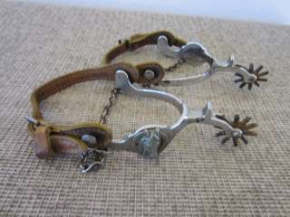 PAIR OF WESTERN, COWBOYS, HORSE HEAD RIDING SPURS  
