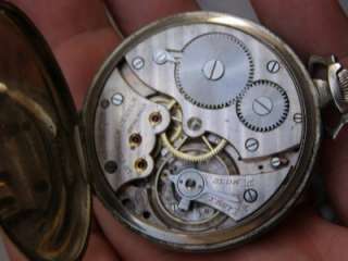 Antique Movado RAILROAD CHRONOMETER pocket watch.  