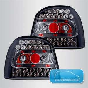 VW Golf 3 Schwarze LED TUNING Rücklichter Rückleuchten  