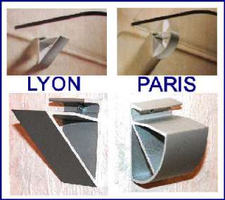   Klemmhalterungen Aluminium silbermatt PARIS oder LYON nach Ihrer Wahl