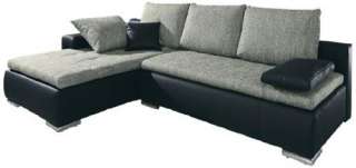 Eck Couch/Sofa Bezug aus Kunstleder+Strukturstoff #Vita  