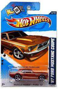 2012 Hot Wheels Muscle Mania   Ford #116 1967 Ford Mustang Coupe 