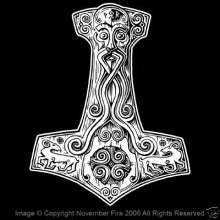 Thors Hammer Shirt Mighty Mjolnir Viking Warrior Thor  