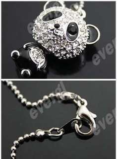   of Crystal Panda Bear Pendant Necklace Gift Jewelry Free Ship  