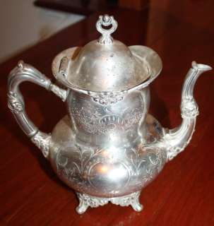 Meriden Quadruple Plate Coffee Tea Pot #2006  