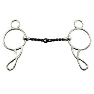 Wonder Snaffle Gag w/Sweet Iron Twisted Wire Mouth Bit  