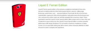 Acer Liquid E Ferrari Special Edition Smartphone  