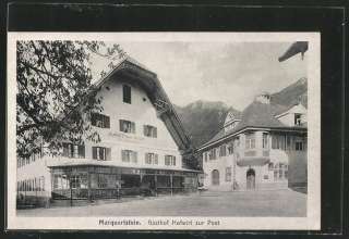 alte AK Marquartstein, Gasthof Hofwirt zur Post  