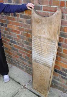 Rare 18th or 19th Century Waist to Floor Standing Washboard Museum 