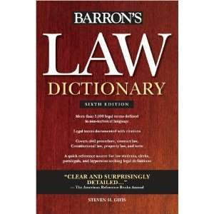  Barrons Law Dictionary (text only) 6th (Sixth) edition by 