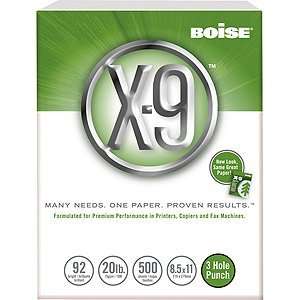  Boise X 9 Multipurpose Paper 3 HP 8 1/2 x 11 case 
